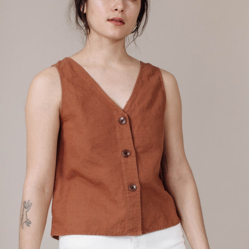 Esby Lola Tank in Clay